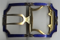 19000000c HELEN VLASTO (née Zarifi) ENAMELLED GILT DRESS BUCKLE